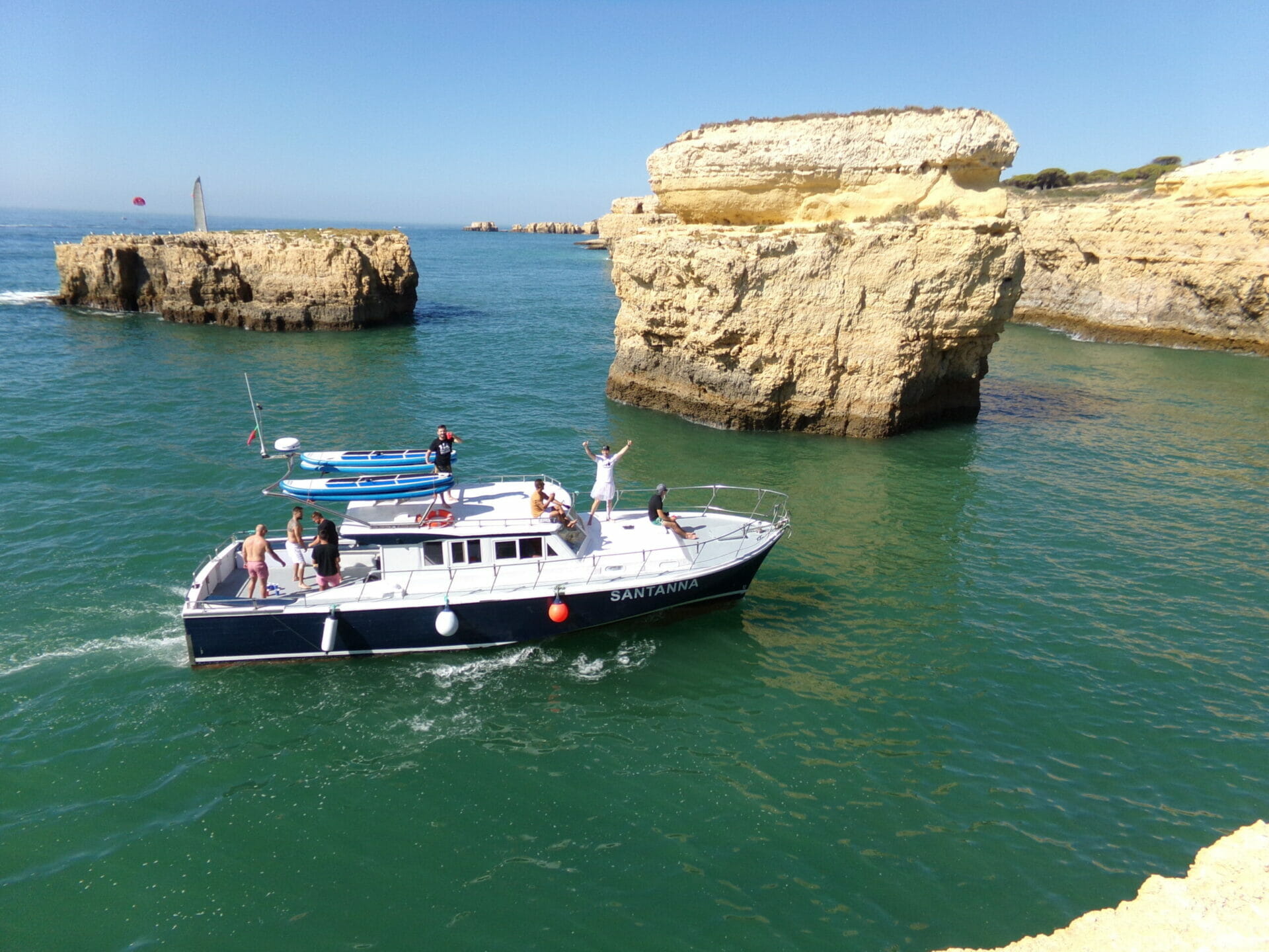 stag do algarve boat trips